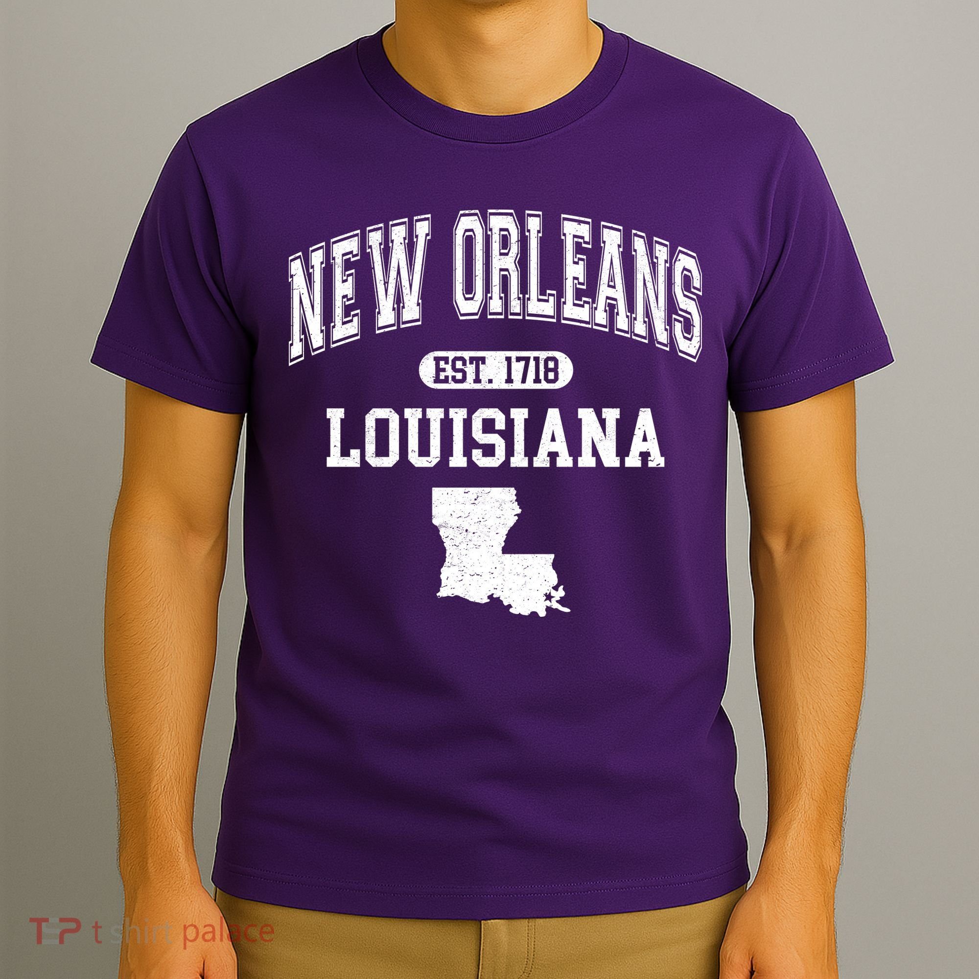 New Orleans Louisiana Est 1718 Varsity T-Shirt