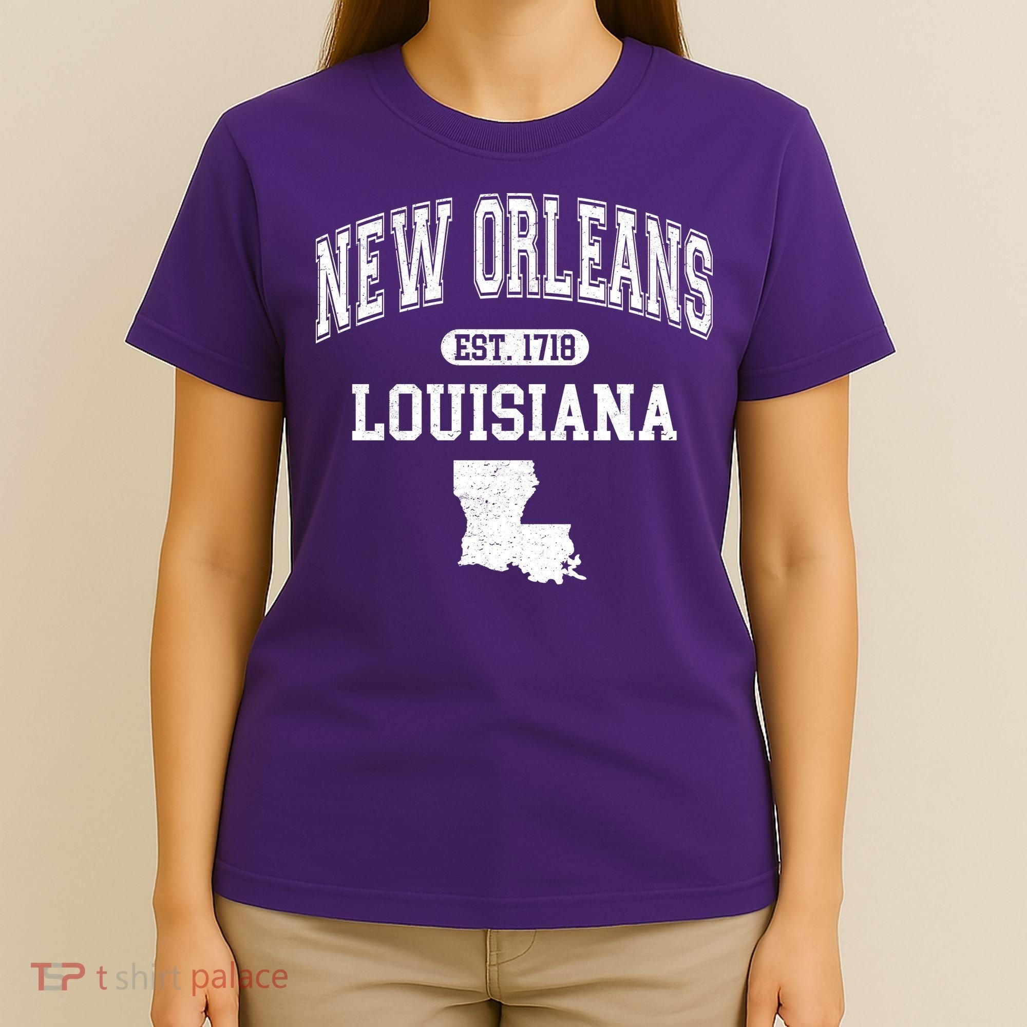 New Orleans Louisiana Est 1718 Varsity T-Shirt