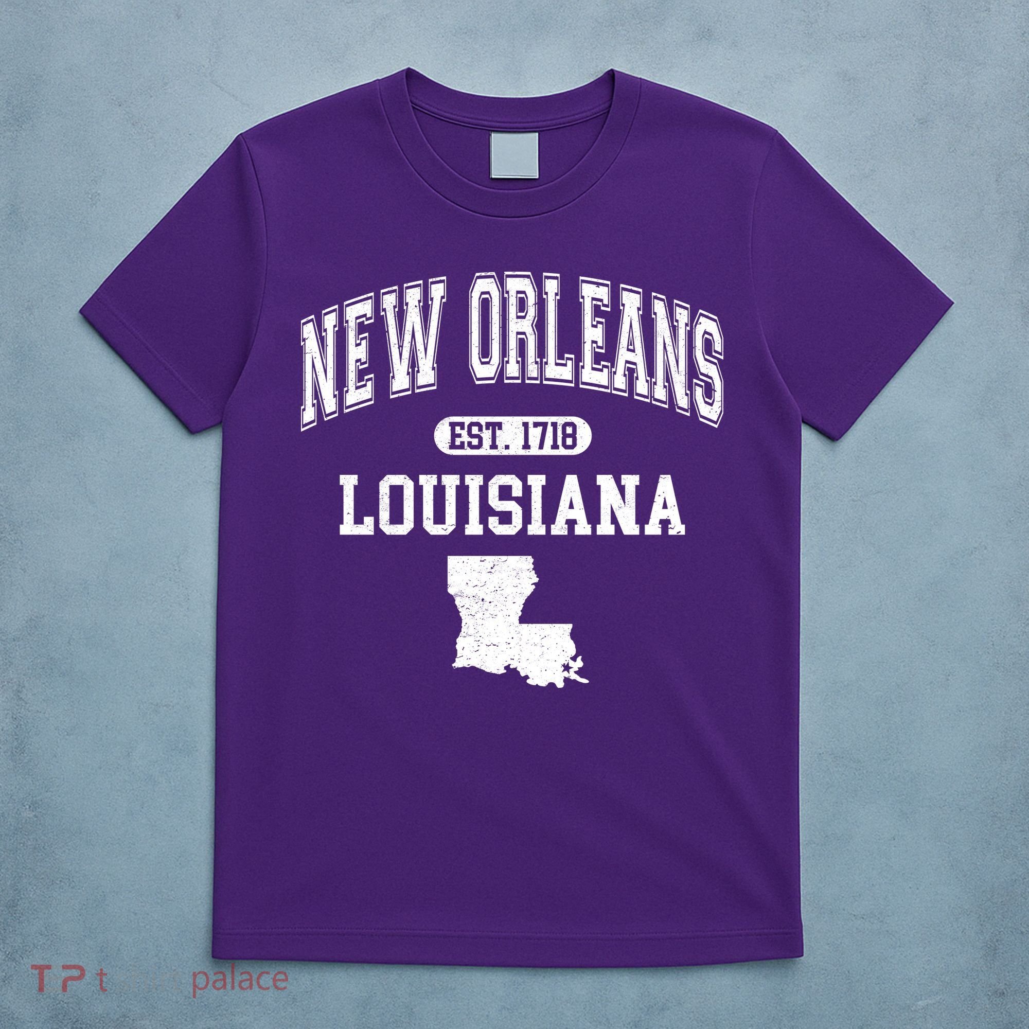 New Orleans Louisiana Est 1718 Varsity T-Shirt