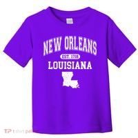 New Orleans Louisiana Est 1718 Varsity Toddler T-Shirt thumb 0