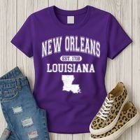 New Orleans Louisiana Est 1718 Varsity Women's T-Shirt thumb 3