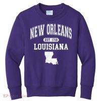 New Orleans Louisiana Est 1718 Varsity Kids Sweatshirt thumb 0