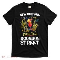 New Orleans Louisiana Bourbon Street Jazz Party Souvenir T-Shirt thumb 0