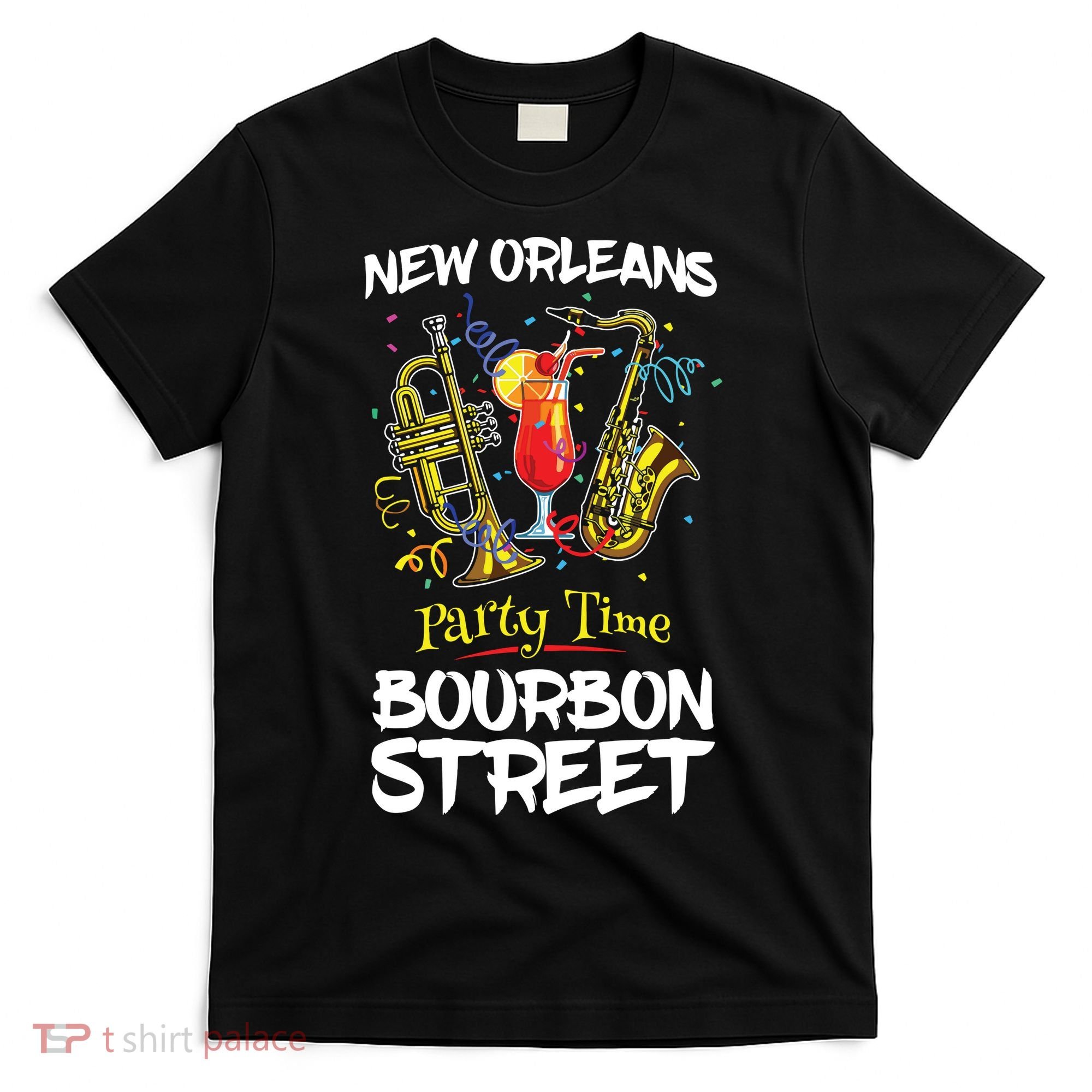 New Orleans Louisiana Bourbon Street Jazz Party Souvenir T-Shirt