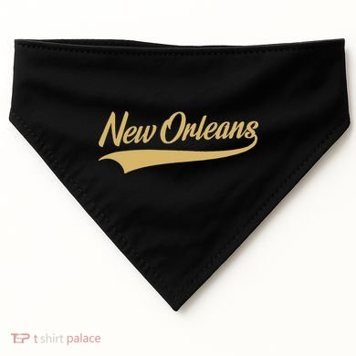 New Orleans Louisiana Throwback Design Classic USA-Made Doggie Bandana