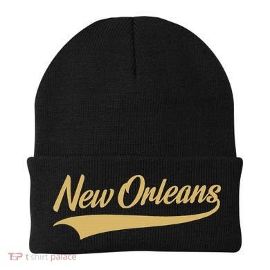 New Orleans Louisiana Throwback Design Classic Beanie