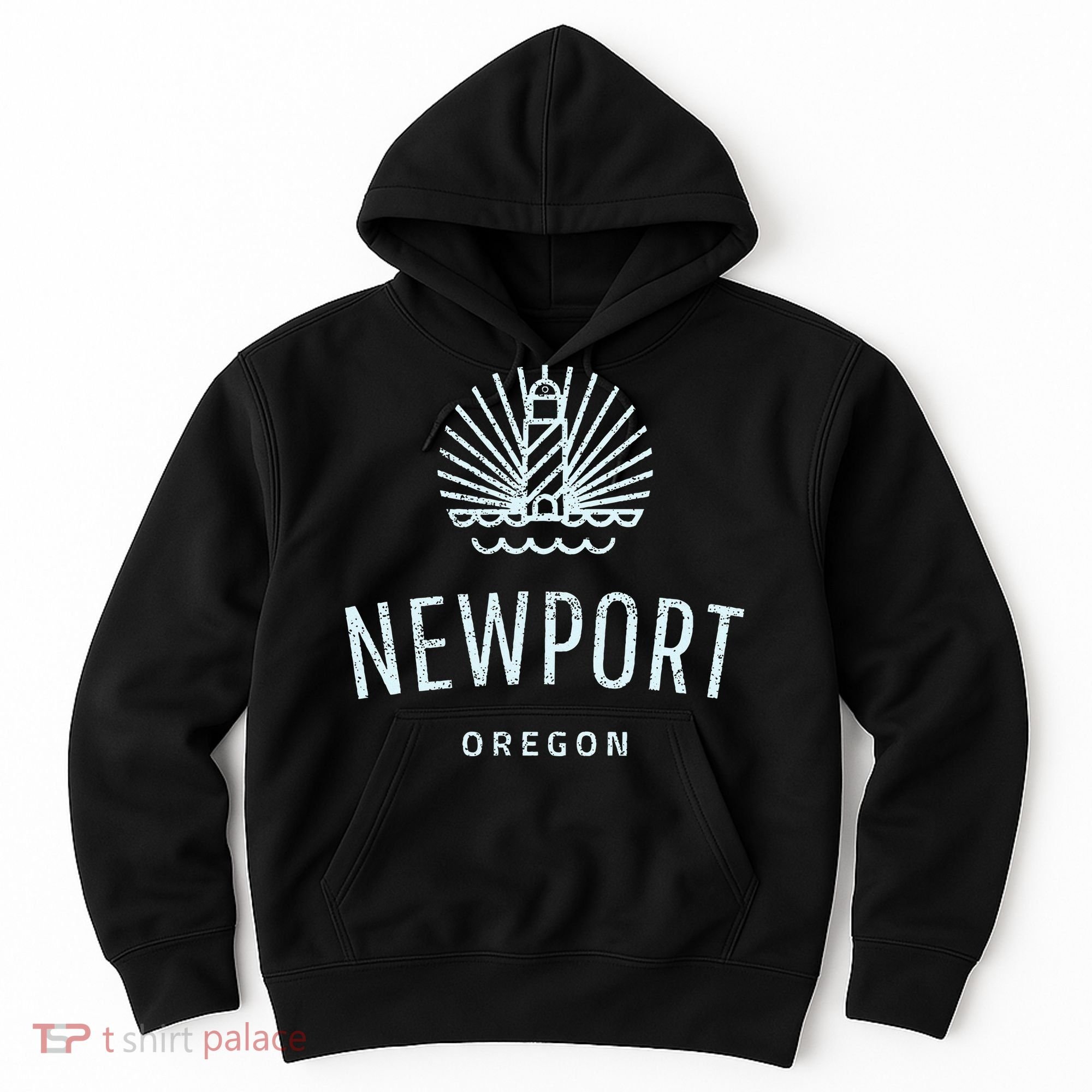 Newport Oregon Lighthouse Coast Souvenir Hoodie