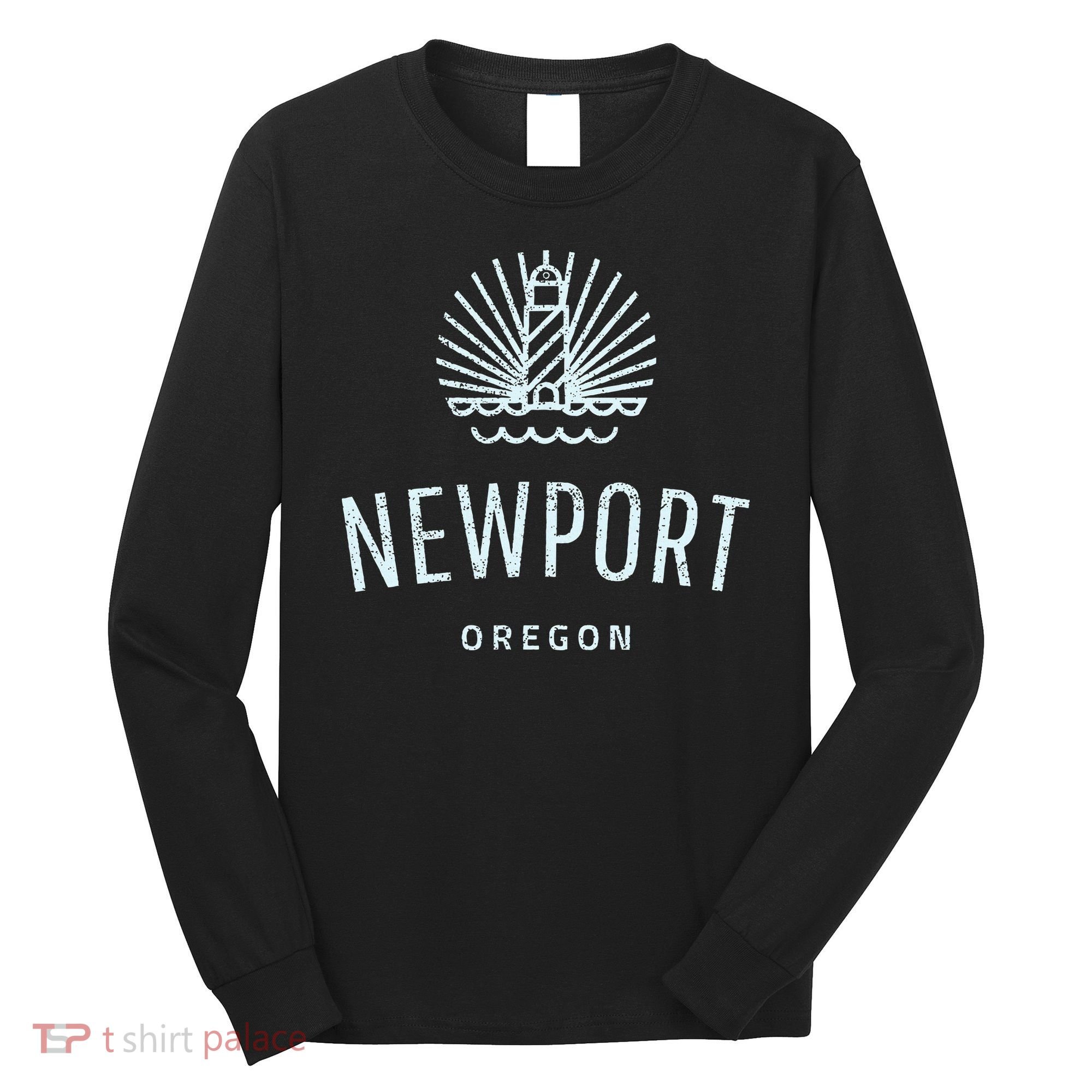 Newport Oregon Lighthouse Coast Souvenir Long Sleeve Shirt