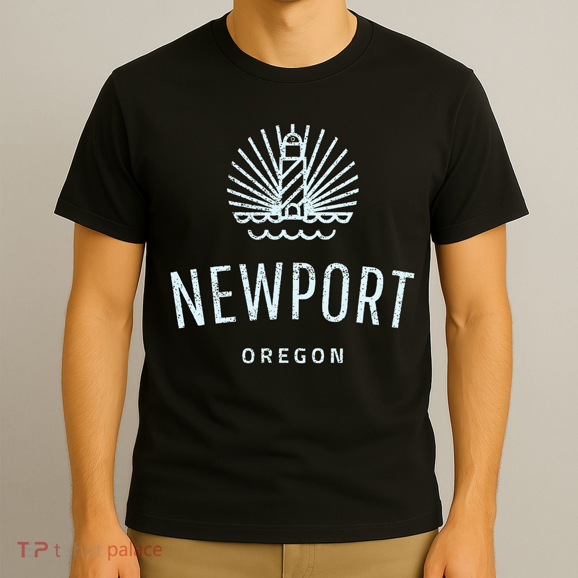 Newport Oregon Lighthouse Coast Souvenir T-Shirt