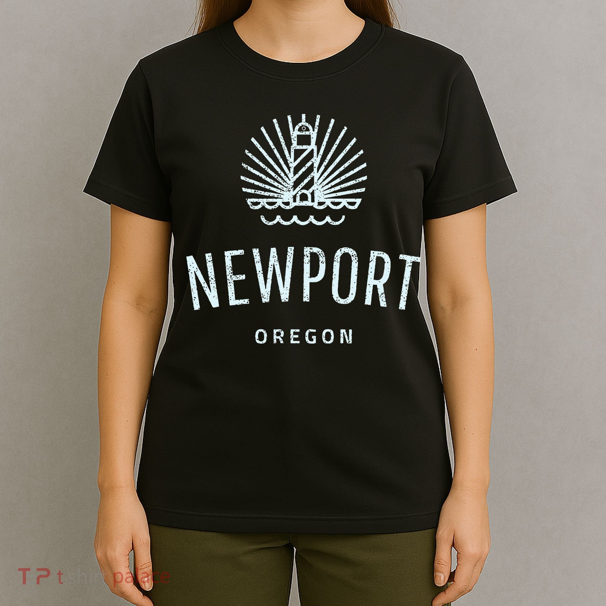 Newport Oregon Lighthouse Coast Souvenir T-Shirt