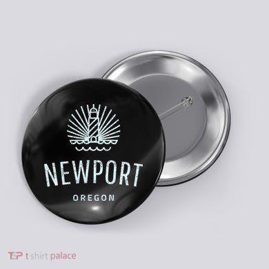 Newport Oregon Lighthouse Coast Souvenir Button