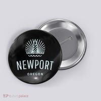 Newport Oregon Lighthouse Coast Souvenir Button thumb 0