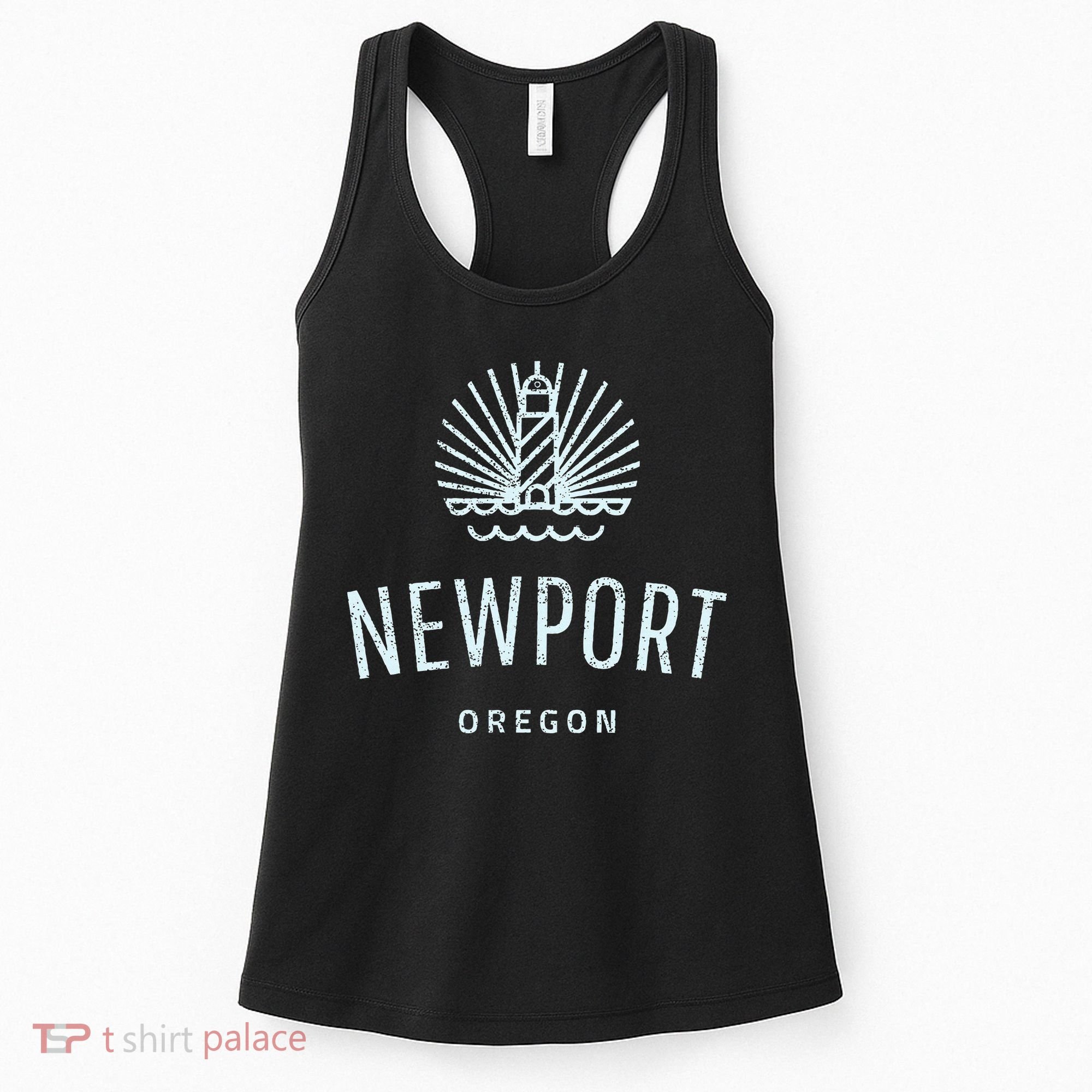 Newport Oregon Lighthouse Coast Souvenir Women's Tank Top