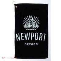 Newport Oregon Lighthouse Coast Souvenir Golf Towel thumb 0