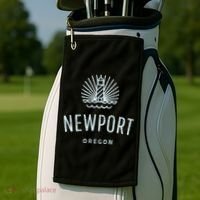 Newport Oregon Lighthouse Coast Souvenir Golf Towel thumb 2