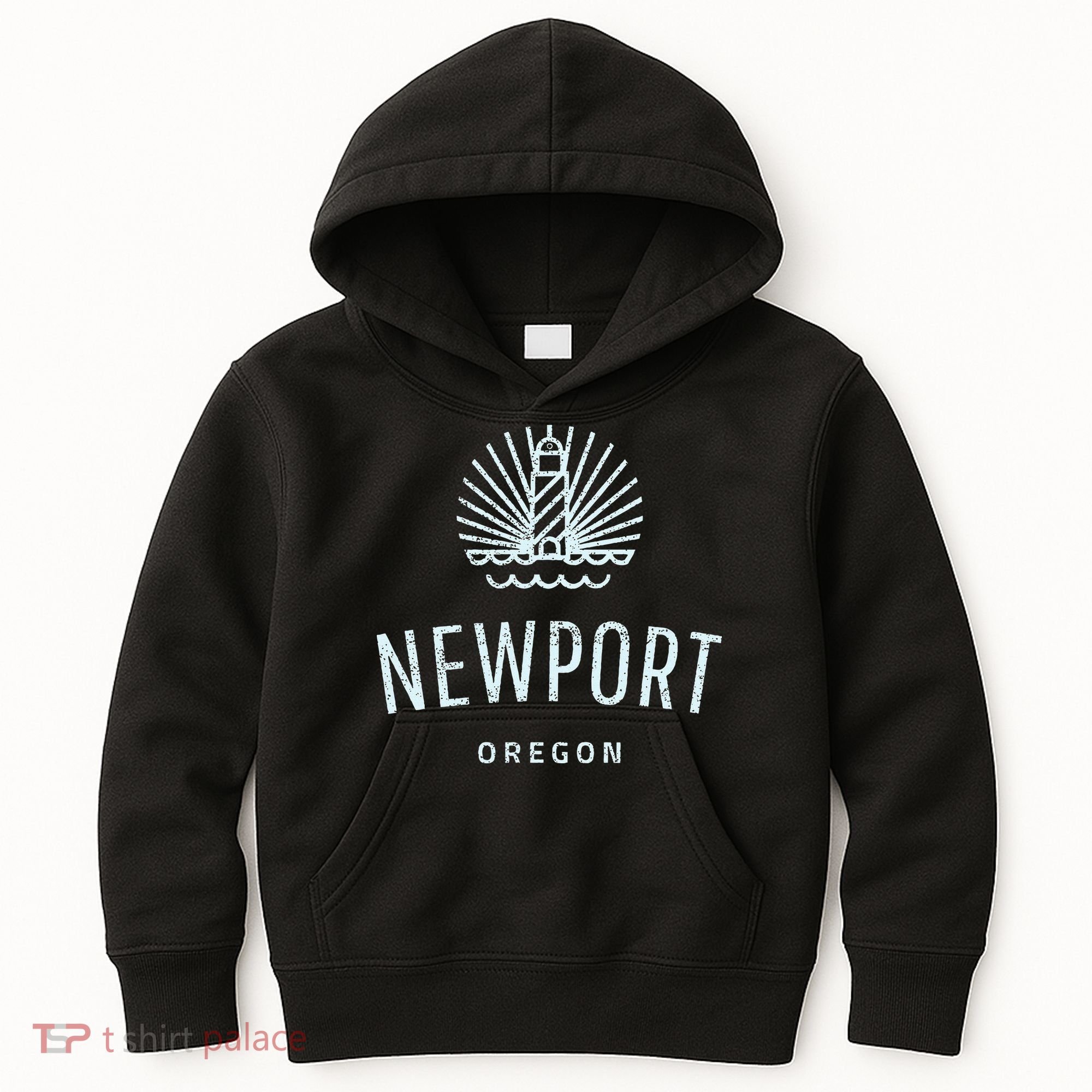 Newport Oregon Lighthouse Coast Souvenir Kids Hoodie