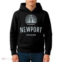 Newport Oregon Lighthouse Coast Souvenir Kids Hoodie thumb 4