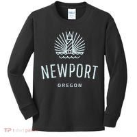 Newport Oregon Lighthouse Coast Souvenir Kids Long Sleeve Shirt thumb 0