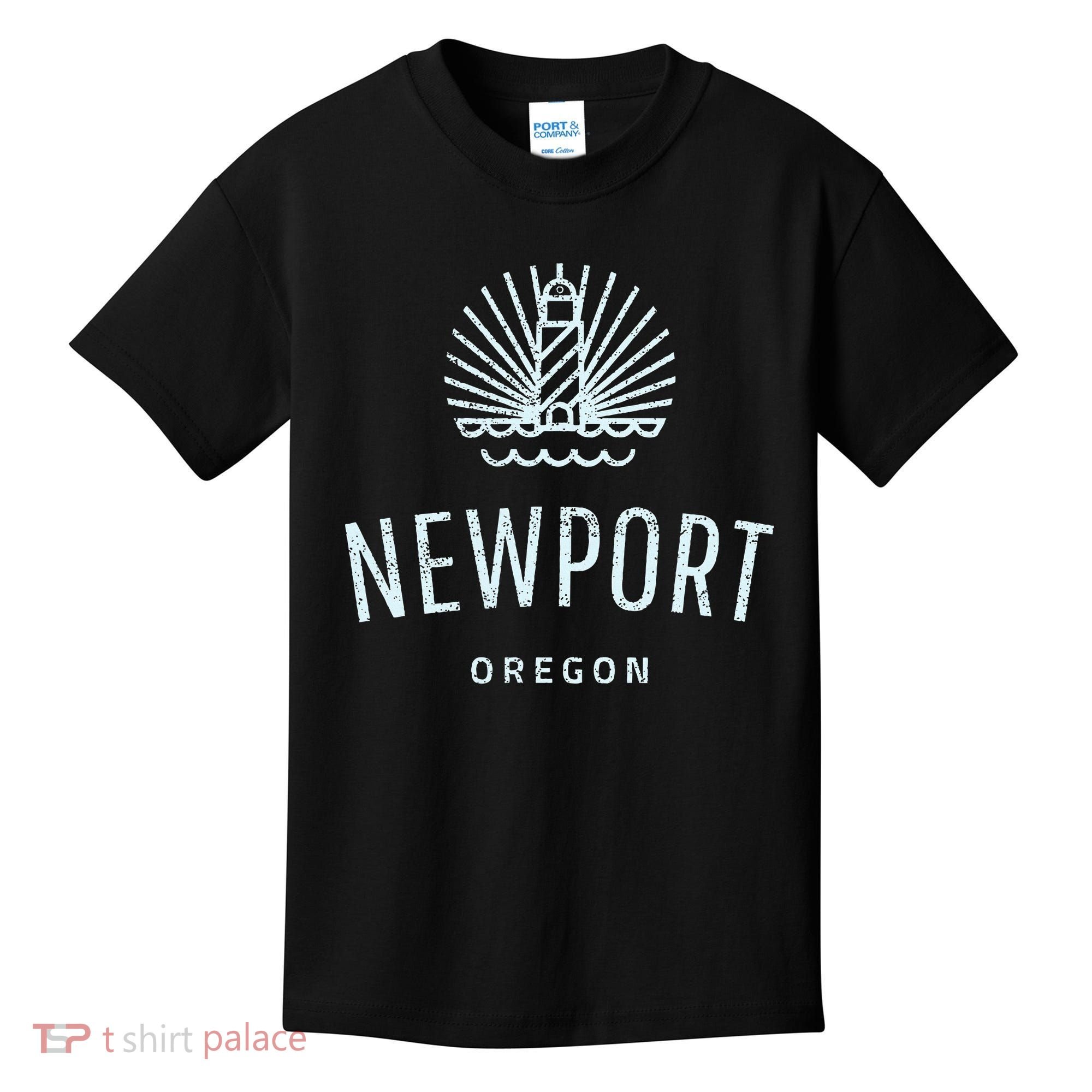 Newport Oregon Lighthouse Coast Souvenir Kids T-Shirt