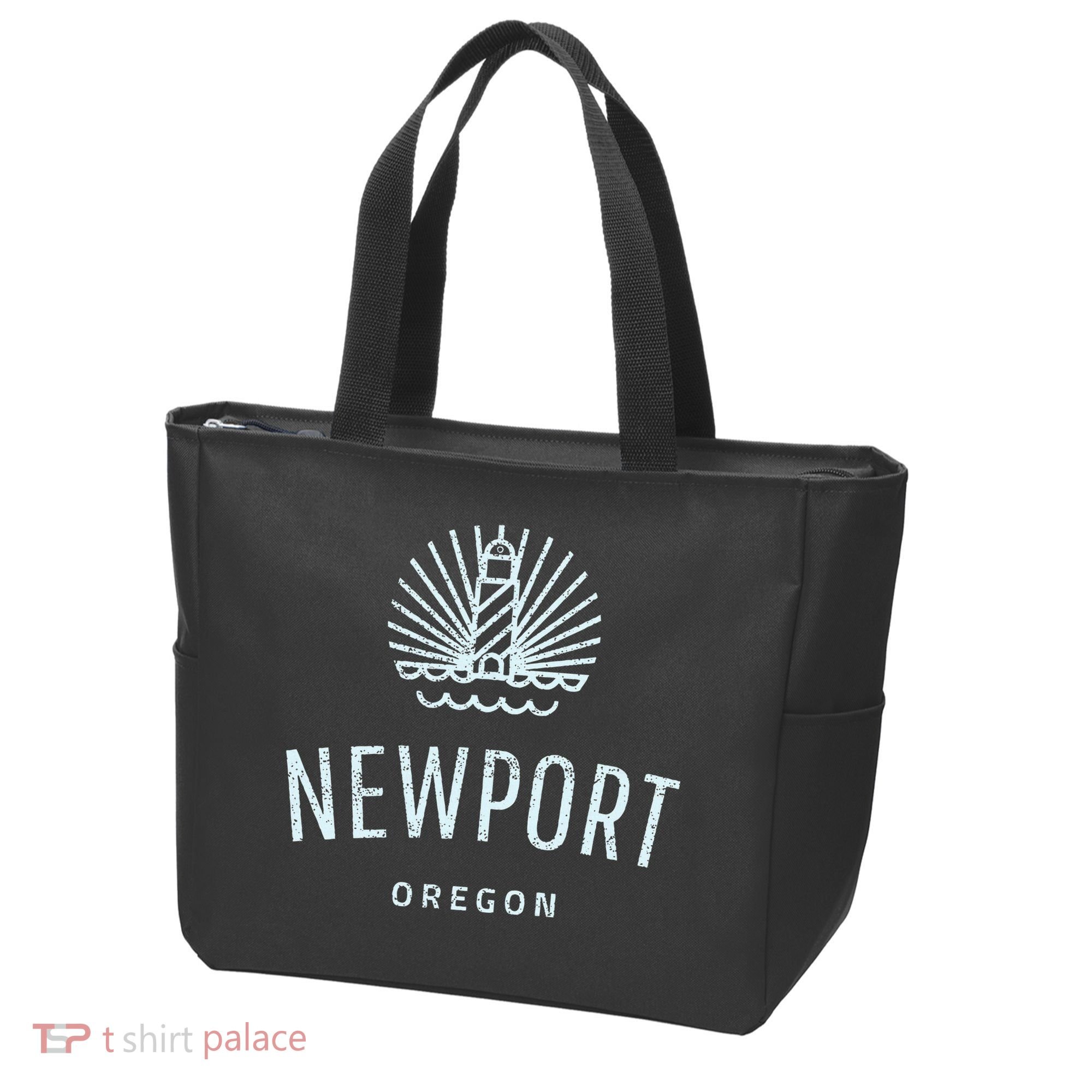 Newport Oregon Lighthouse Coast Souvenir Tote Bag