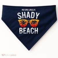 No One Like A Shady Beach Vacay Mode Traveling Surfing Wo USA-Made Doggie Bandana thumb 0