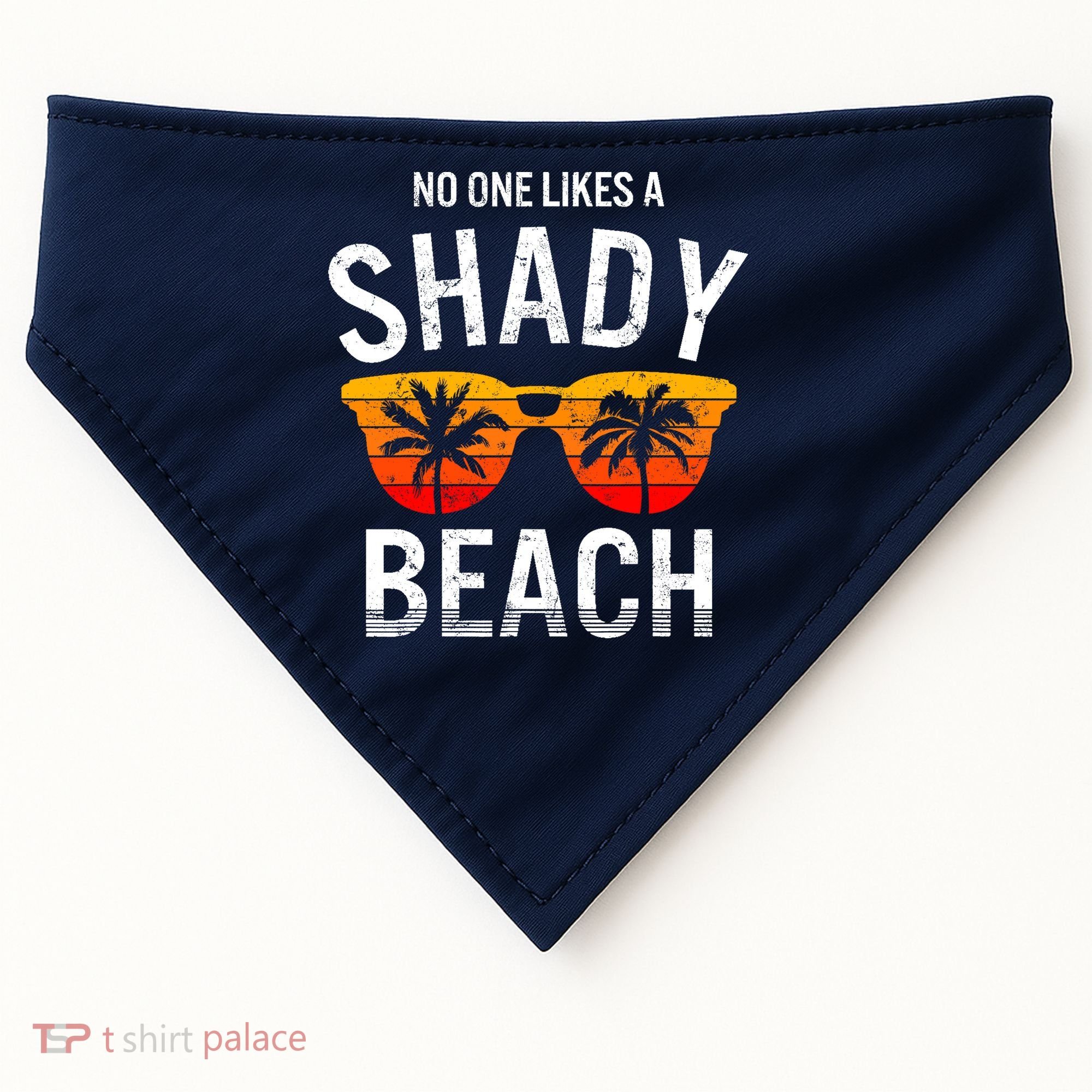 No One Like A Shady Beach Vacay Mode Traveling Surfing Wo USA-Made Doggie Bandana