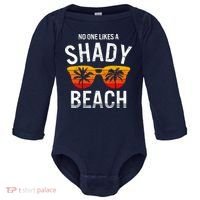 No One Like A Shady Beach Vacay Mode Traveling Surfing Wo Baby Long Sleeve Bodysuit thumb 0