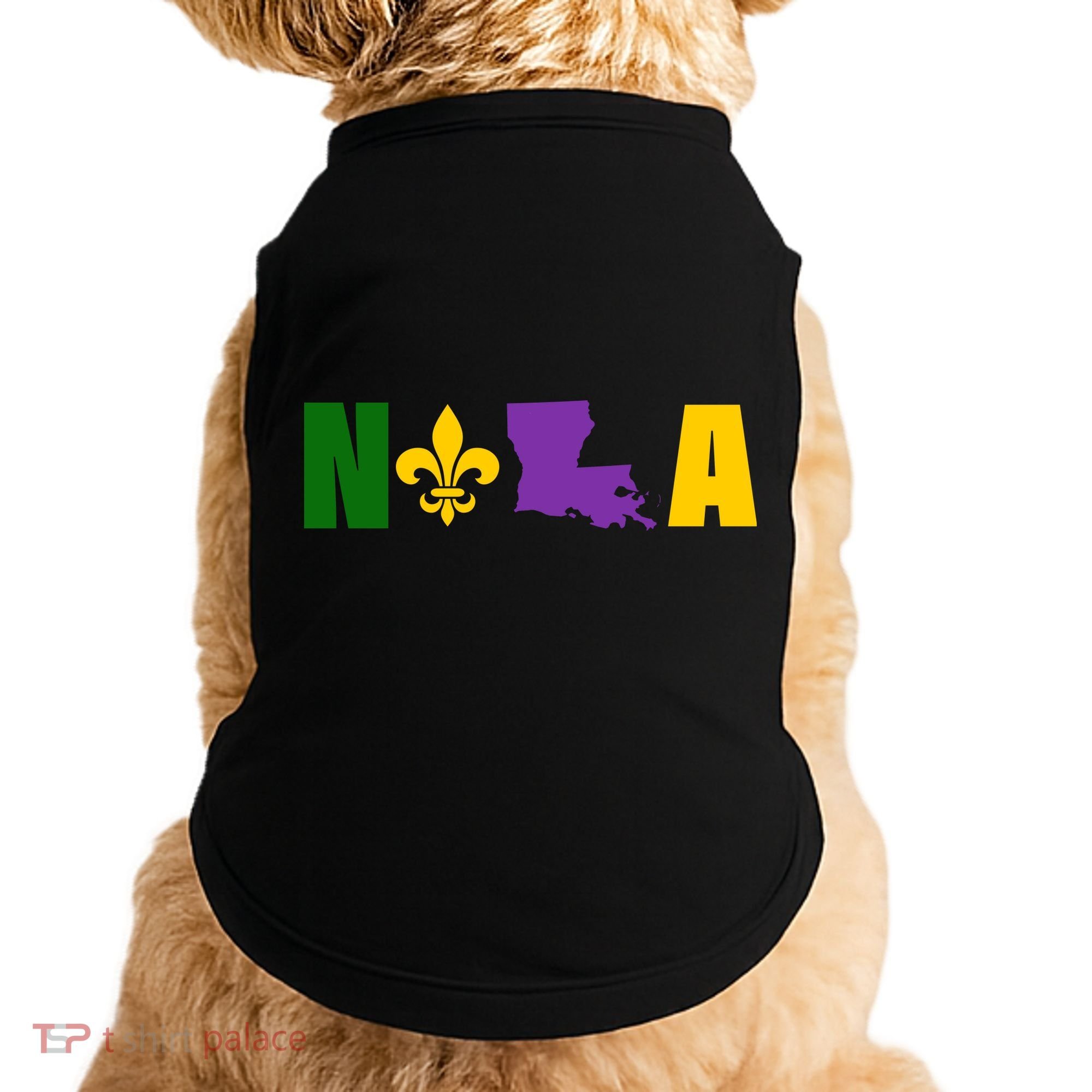 Nola Mardi Gras New Orleans Doggie Tank