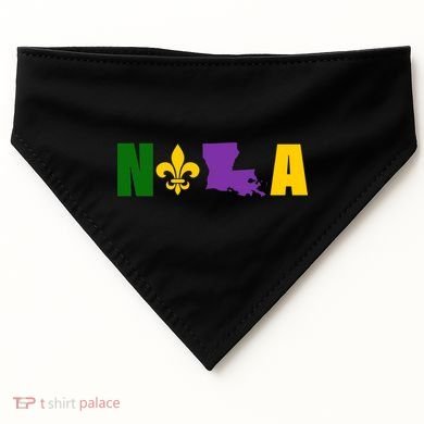 Nola Mardi Gras New Orleans USA-Made Doggie Bandana