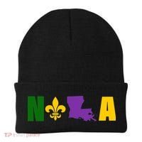 Nola Mardi Gras New Orleans Beanie thumb 0