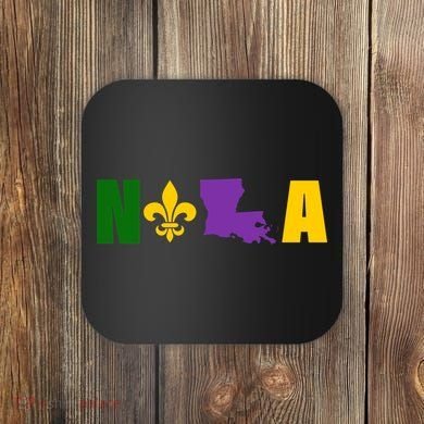 Nola Mardi Gras New Orleans Coaster