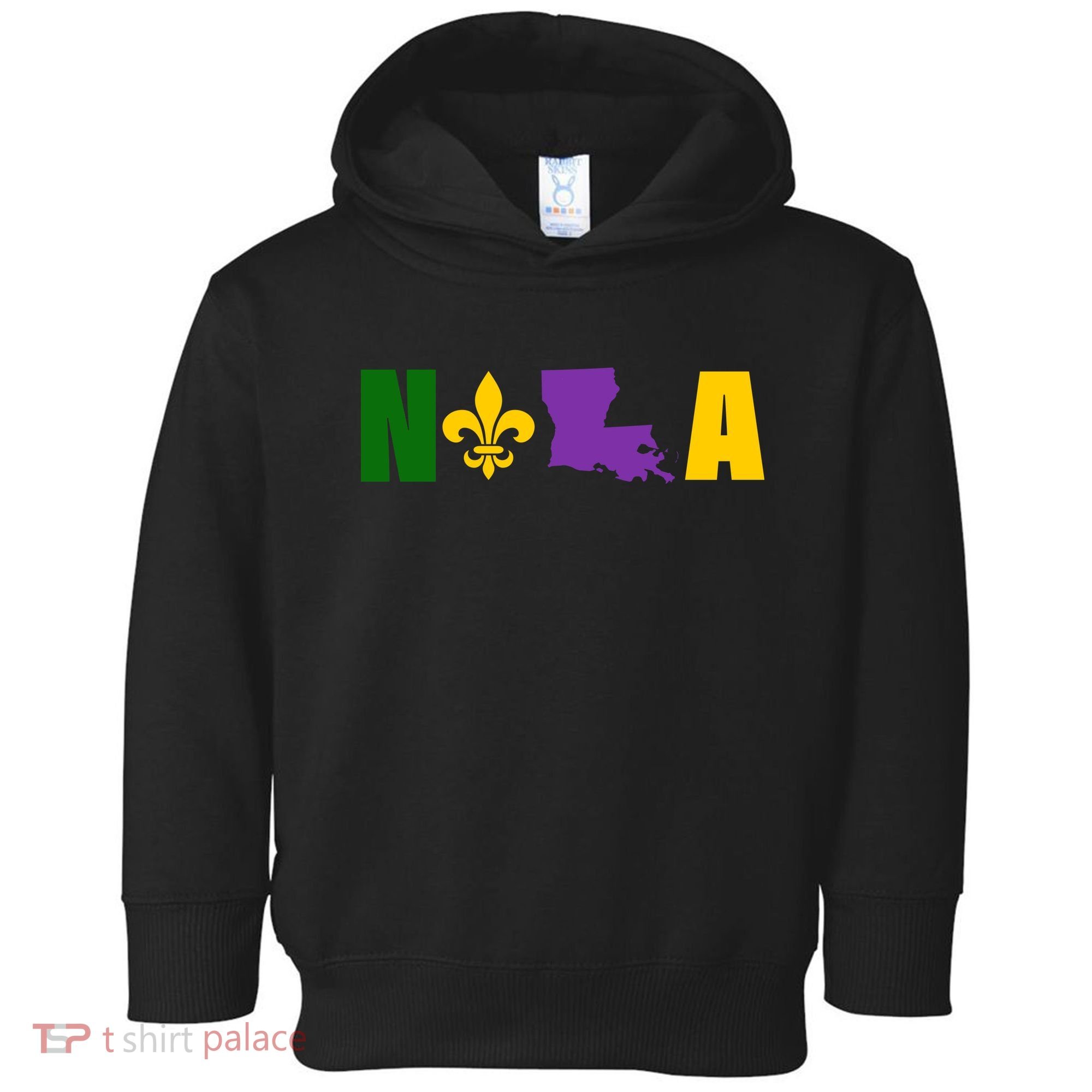 Nola Mardi Gras New Orleans Toddler Hoodie