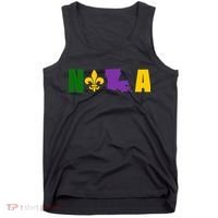 Nola Mardi Gras New Orleans Tank Top thumb 0