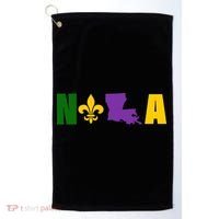 Nola Mardi Gras New Orleans Golf Towel thumb 0