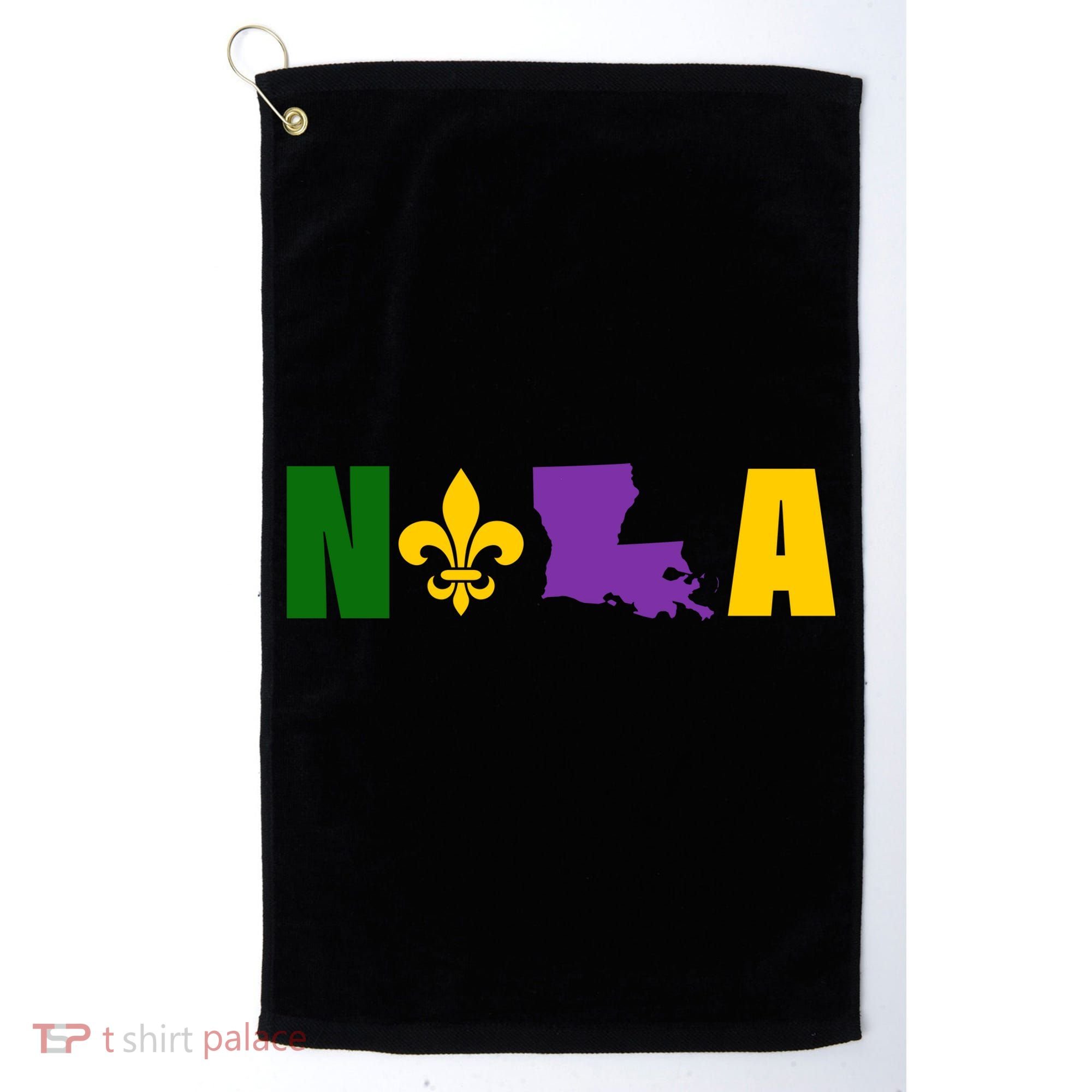 Nola Mardi Gras New Orleans Golf Towel