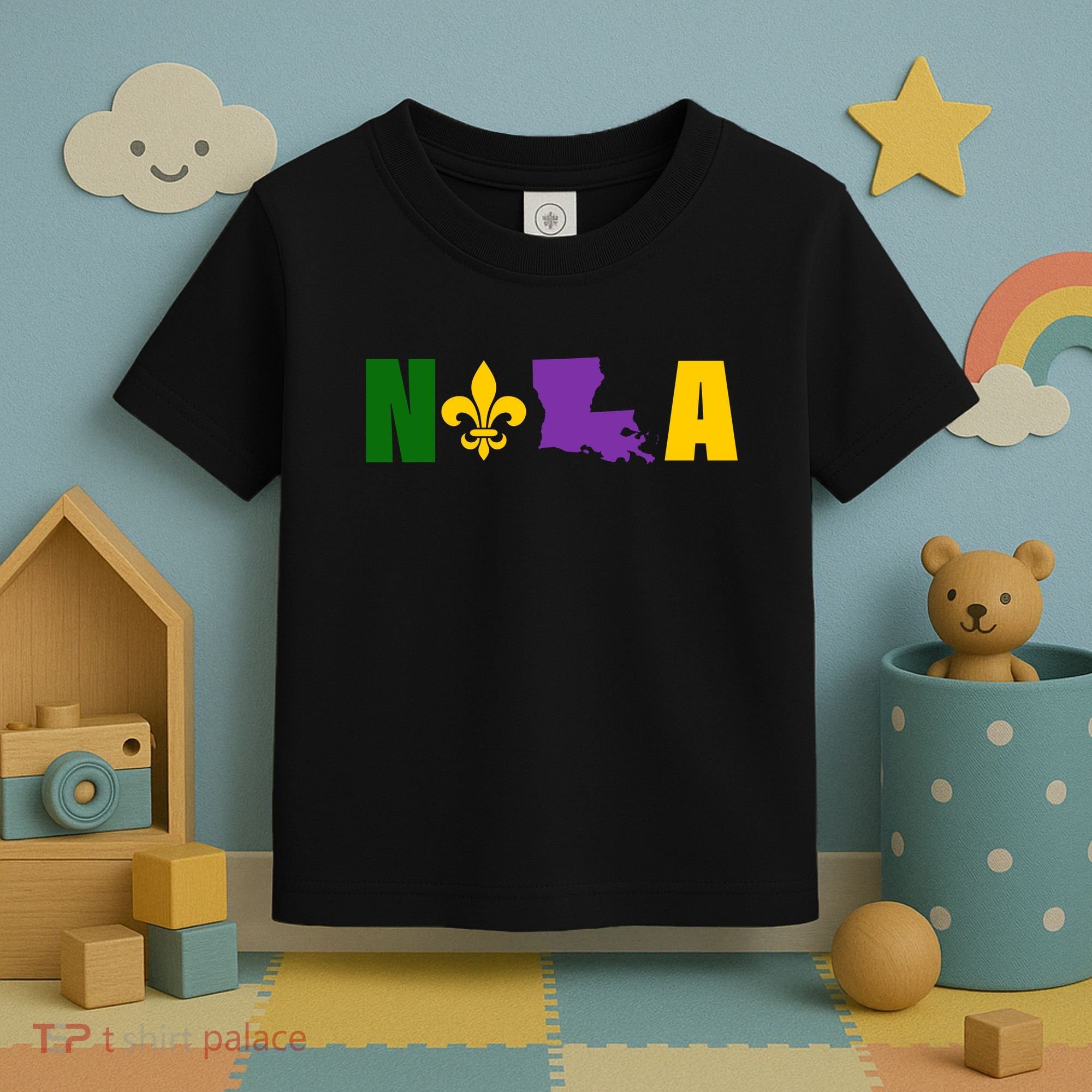 Nola Mardi Gras New Orleans Toddler T-Shirt