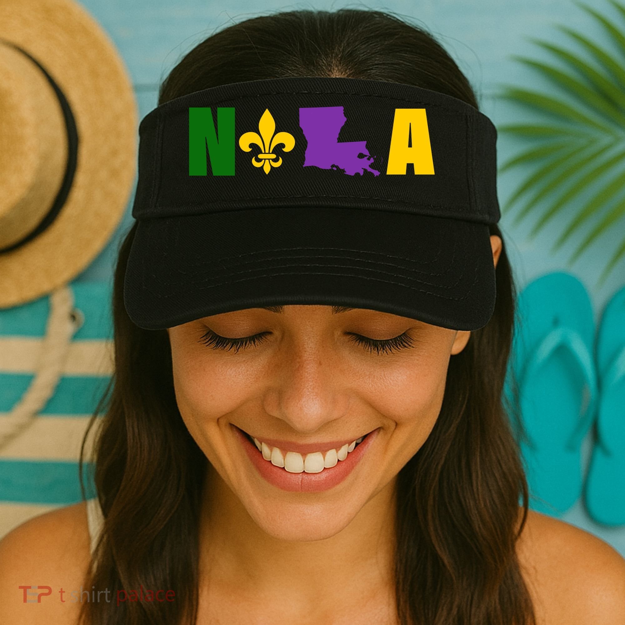 Nola Mardi Gras New Orleans Visor