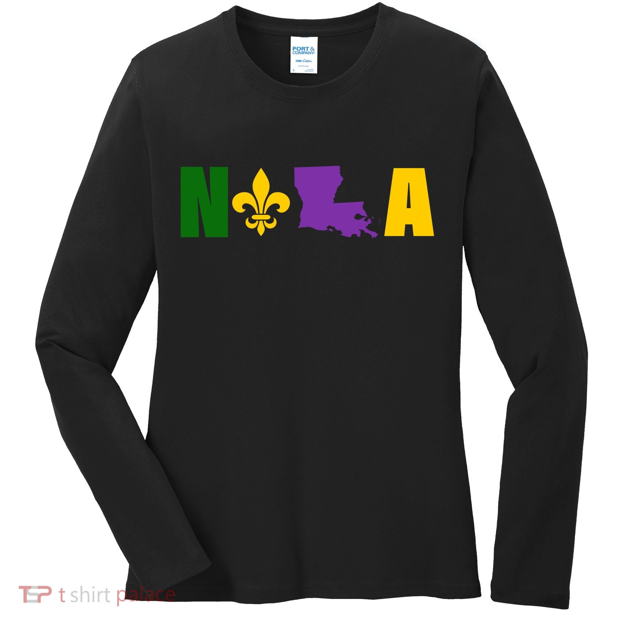 Nola Mardi Gras New Orleans Women's Long Sleeve Shirt