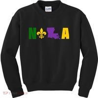 Nola Mardi Gras New Orleans Kids Sweatshirt thumb 0
