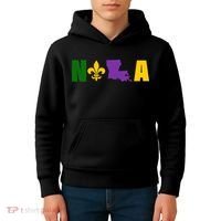 Nola Mardi Gras New Orleans Kids Hoodie thumb 4