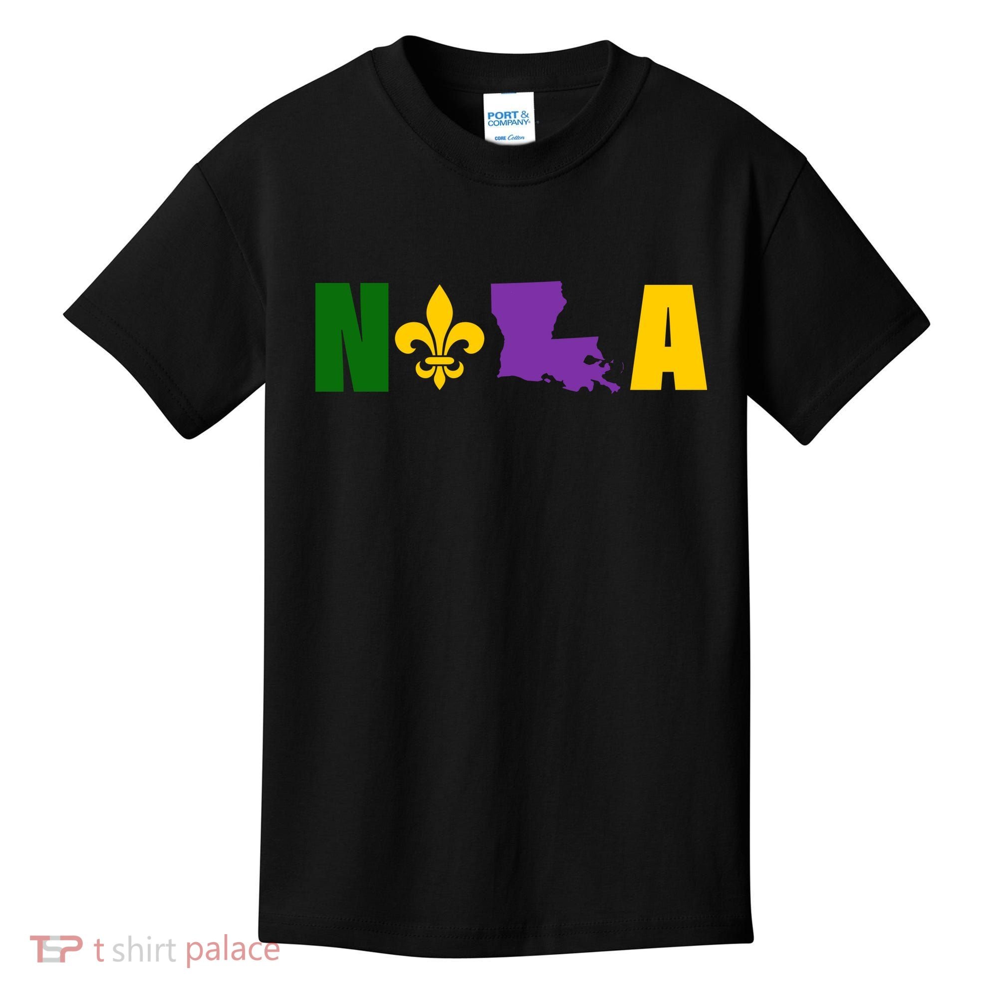Nola Mardi Gras New Orleans Kids T-Shirt