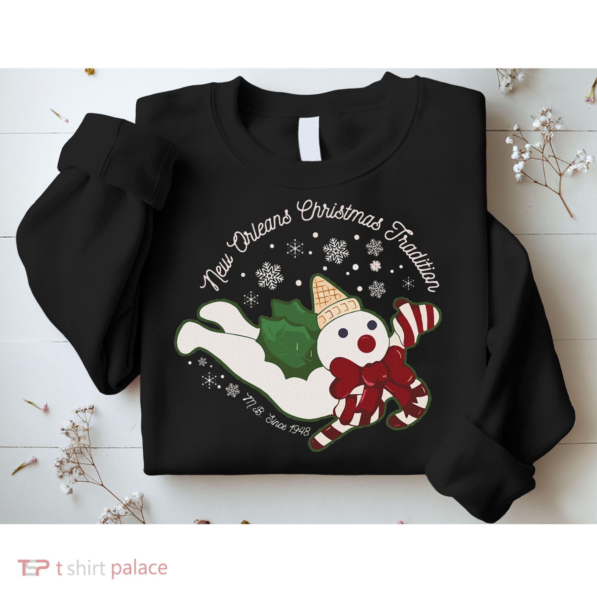 New Orleans Mr Bingle Christmas Tradition Snowmen Christmas Sweatshirt
