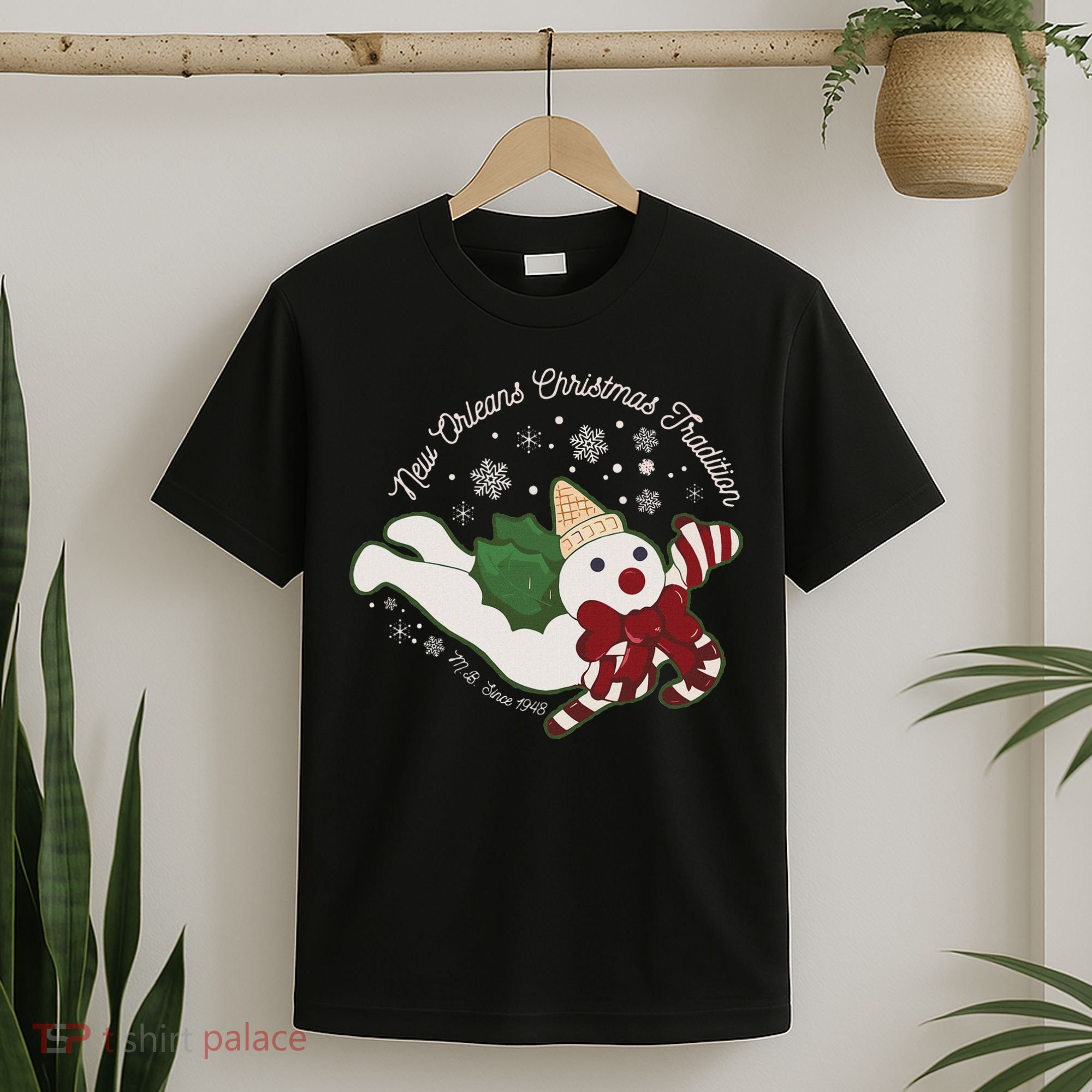 New Orleans Mr Bingle Christmas Tradition Snowmen Christmas T-Shirt