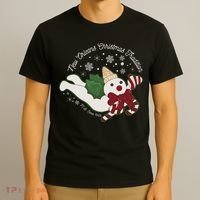 New Orleans Mr Bingle Christmas Tradition Snowmen Christmas T-Shirt thumb 3