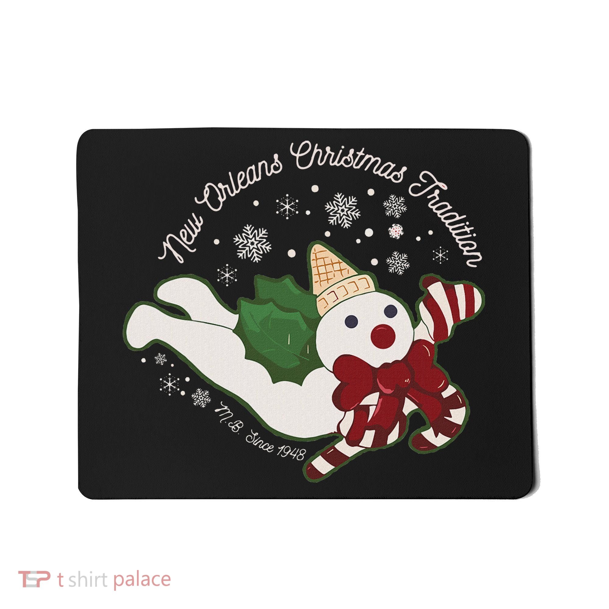 New Orleans Mr Bingle Christmas Tradition Snowmen Christmas Mousepad