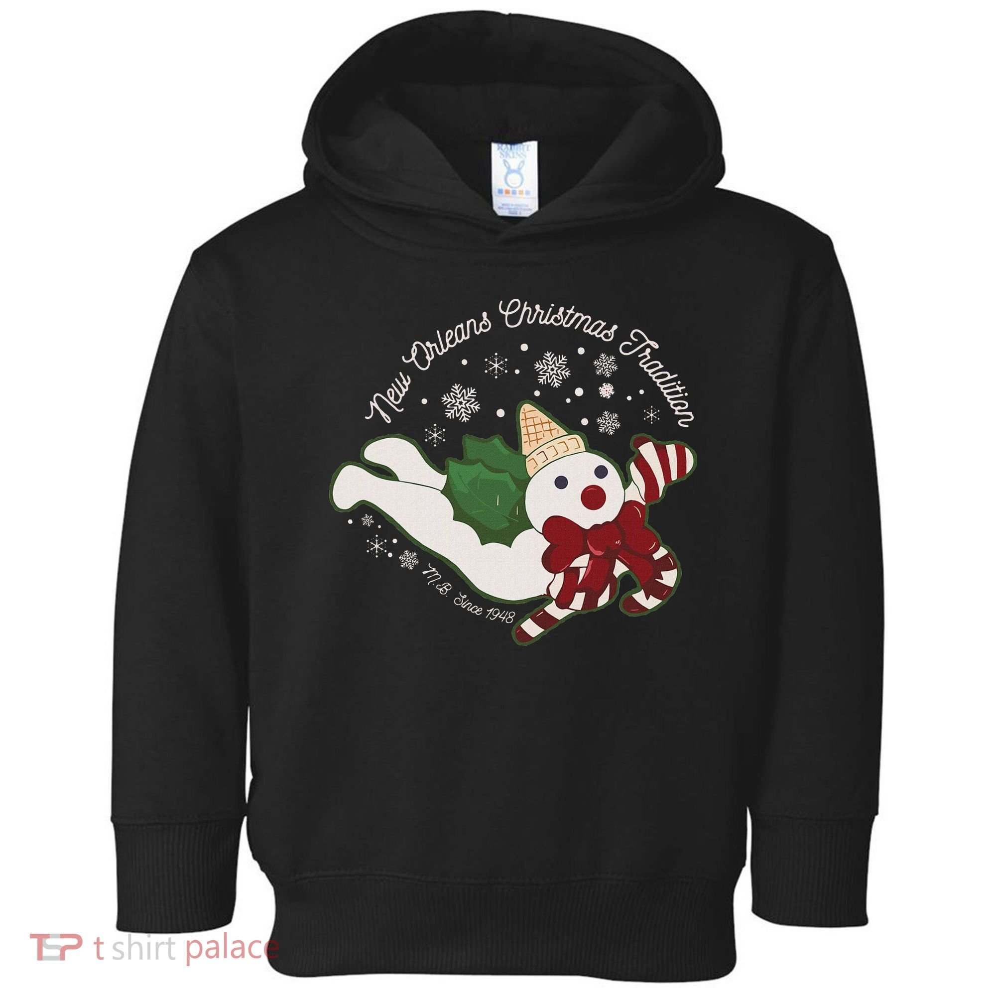 New Orleans Mr Bingle Christmas Tradition Snowmen Christmas Toddler Hoodie