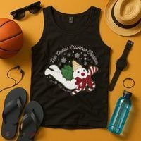 New Orleans Mr Bingle Christmas Tradition Snowmen Christmas Tank Top thumb 4