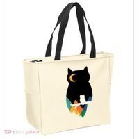 Night Owl Moon Pyramid Tote Bag thumb 2