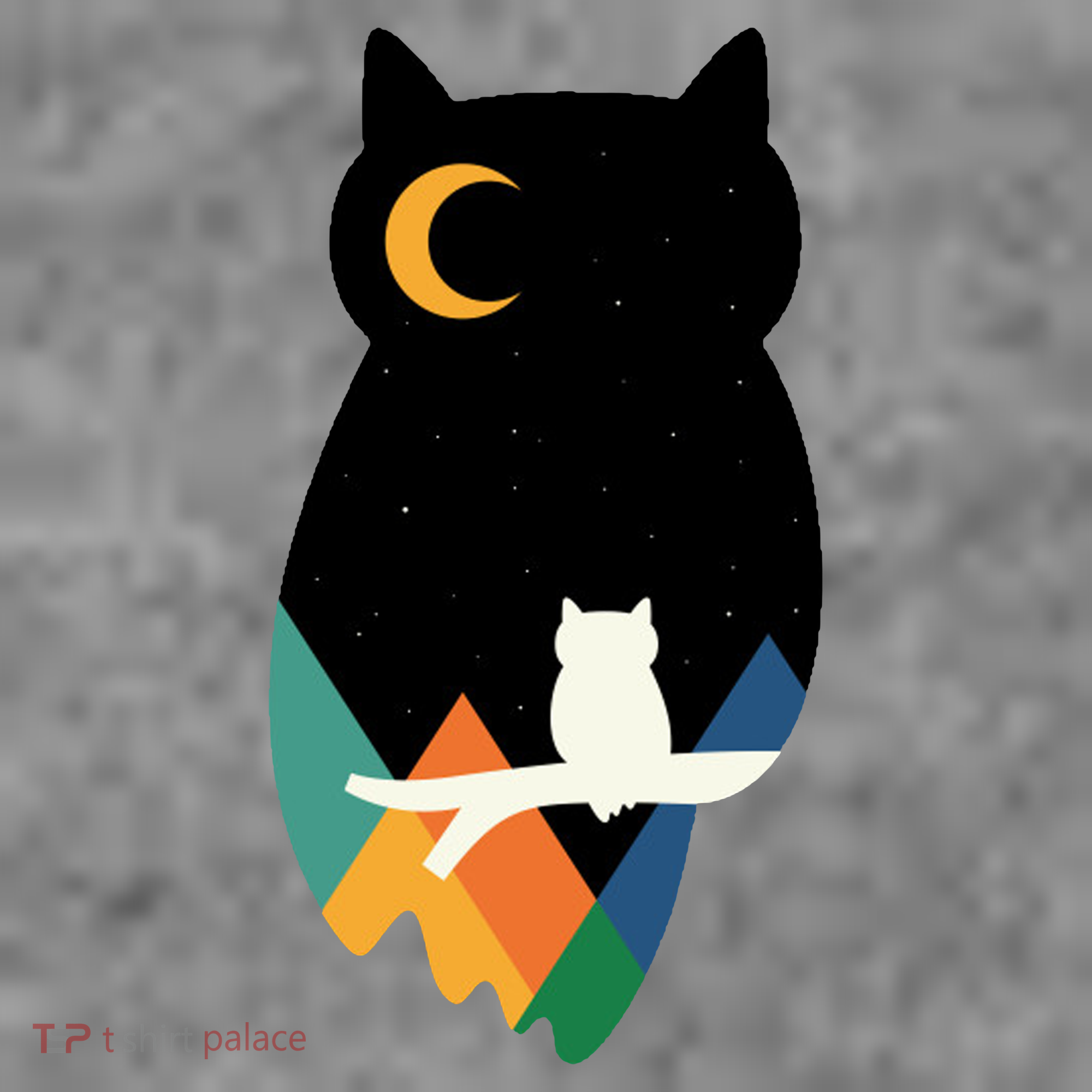 Night Owl Moon Pyramid Toddler Hoodie