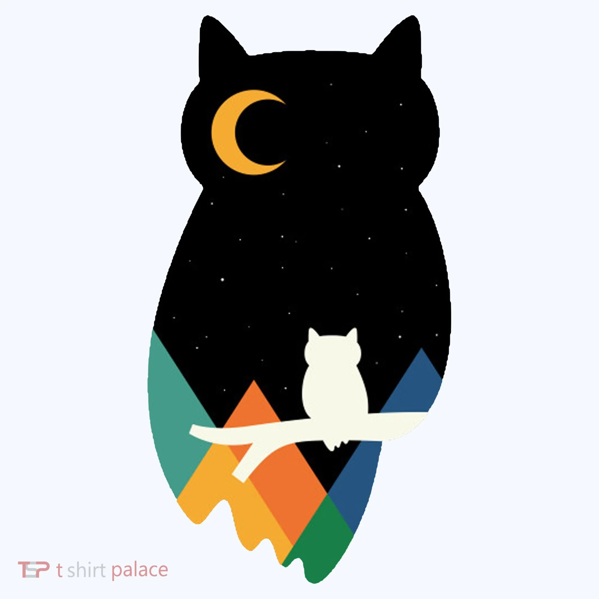 Night Owl Moon Pyramid Doggie Tank